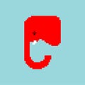 Red Elephant icon Republican party. Sign USA political partyÃÂ America Royalty Free Stock Photo